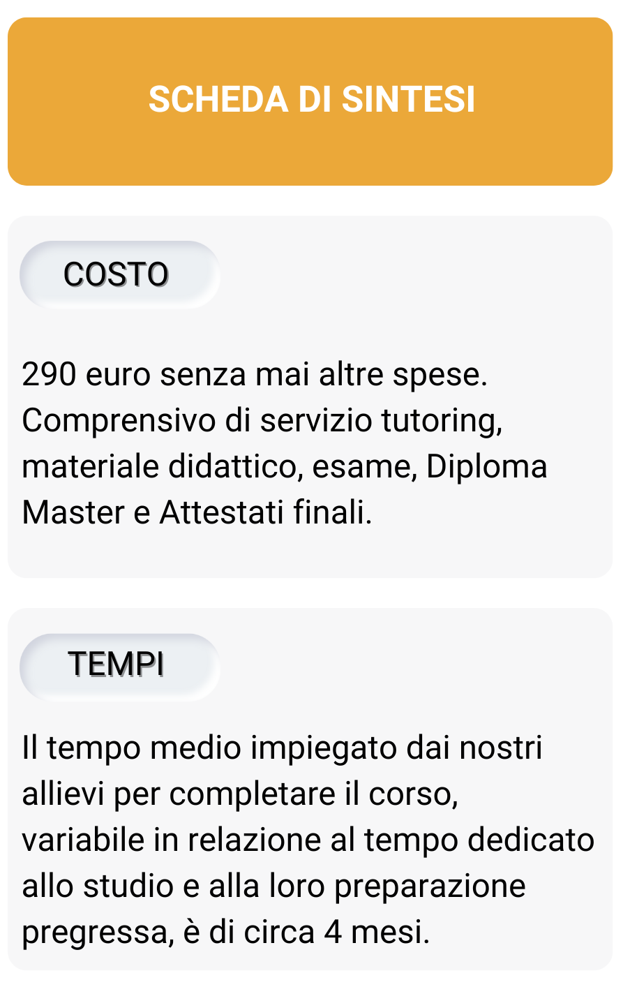 master di Naturopatia Omeopatica